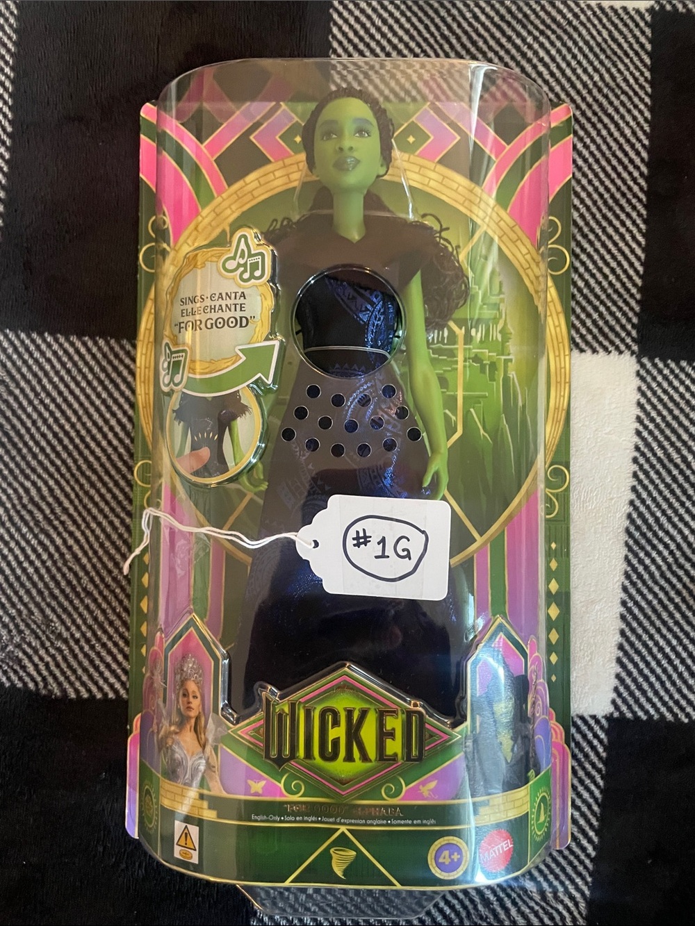 Mattel Wicked Green and Black Singing Elphaba Doll